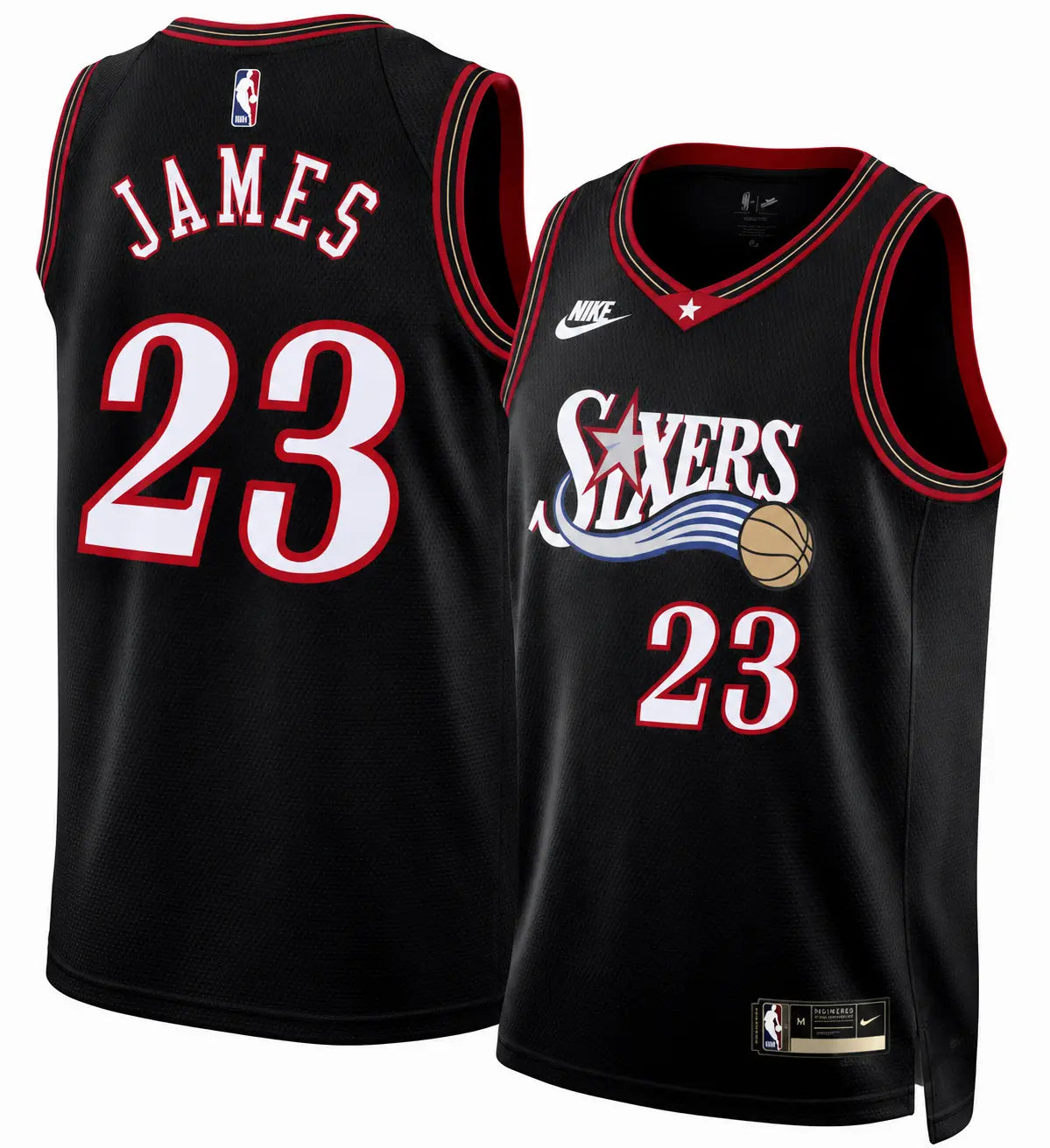 Philadelphia 76ers #23 LeBron James Black 2026 Classic Edition Stitched Jersey