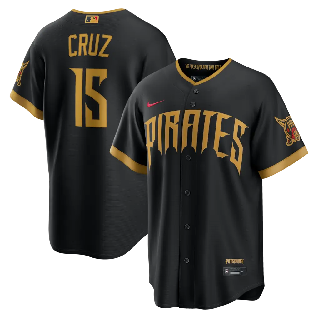 Pittsburgh Pirates Oneil Cruz Black 2026 City Connect Jersey Stitched