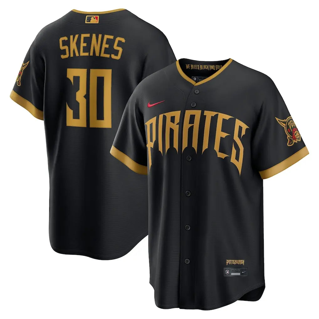 Pittsburgh Pirates Paul Skenes Black 2026 City Connect Jersey Stitched