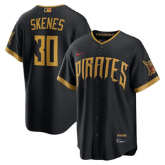 Pittsburgh Pirates Paul Skenes Black 2026 City Connect Jersey Stitched
