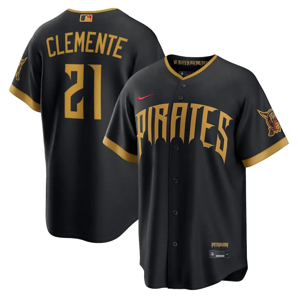 Pittsburgh Pirates Roberto Clemente Black 2026 City Connect Jersey Stitched