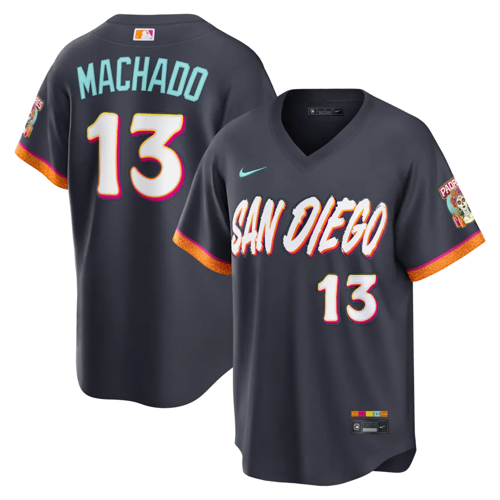 San Diego Padres Manny Machado Obsidian 2026 City Connect Jersey Stitched