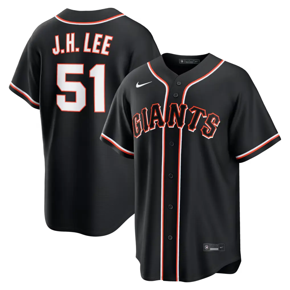 San Francisco Giants Jung Hoo Lee 2026 Fashion Black Out Jersey - Stitched Edition