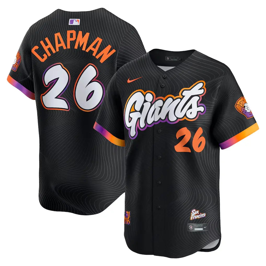 San Francisco Giants Matt Chapman Anthracite 2025 City Connect Limited Jersey - Stitched Edition