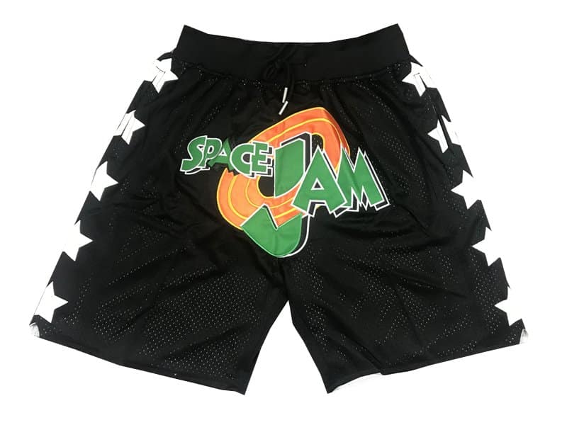 Men's Space Jam Black Basketball Shorts