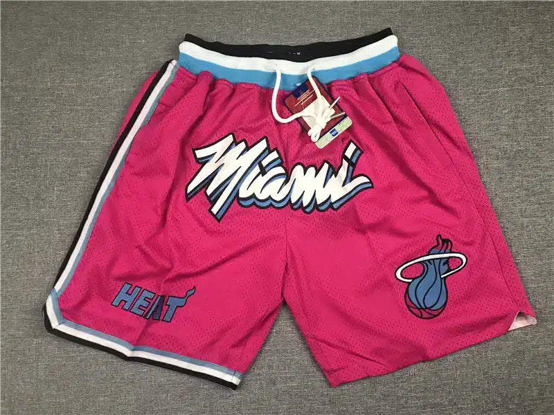 Miami Heat Pink Throwback Shorts