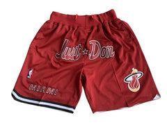Miami Heat Retro Red Shorts