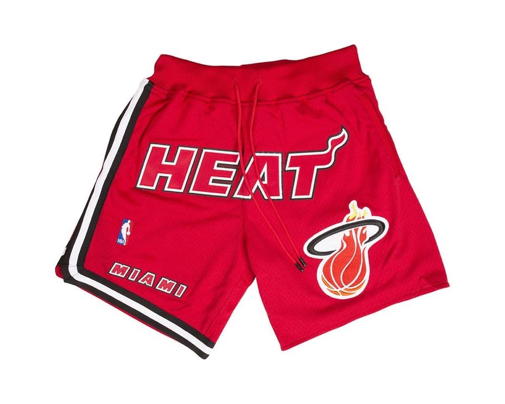 Miami Heat Red Hardwood Classics 1996-97 Shorts