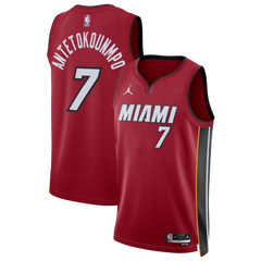 Giannis Antetokounmpo #7 Miami Heat 2026 Red Stitched Jersey