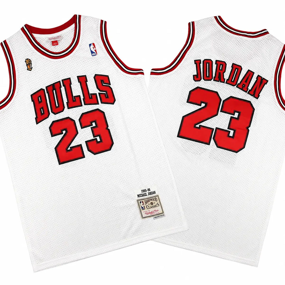 Michael Jordan 23 Chicago Bulls 1997-98 Champion White Stitched Jersey