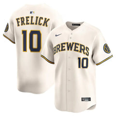 Brewers Sal Frelick Cream Home Limited Jersey Stitched