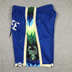 Milwaukee Bucks 2022-23 Blue City Edition Shorts