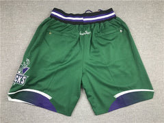 Milwaukee Bucks Green 95-96 Shorts