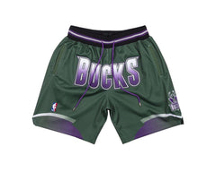 Milwaukee Bucks Green 95-96 Shorts