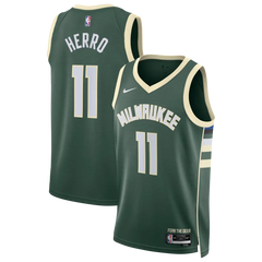 Bucks #11 Tyler Herro 2026 Hunter Green Stitched Jersey