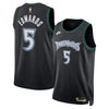 Timberwolves Anthony Edwards Classic Black Jersey - Stitched Edition