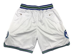 Minnesota Timberwolves White Hardwood Classics Shorts