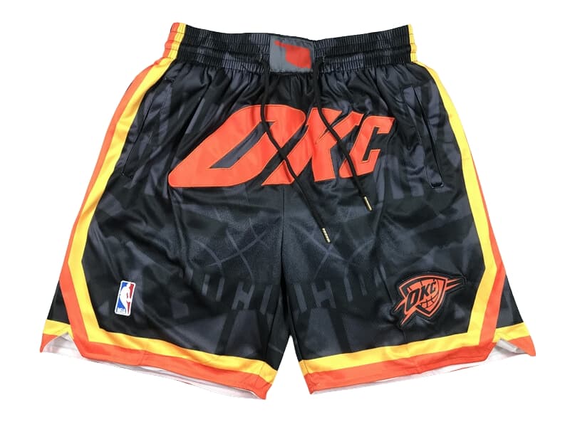 Oklahoma City Thunder City Edition Black Shorts