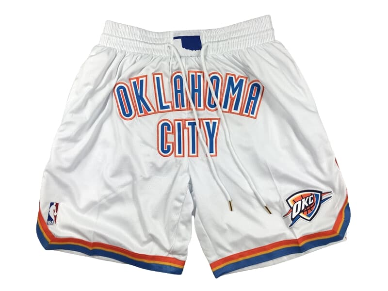 Oklahoma City Thunder White Shorts