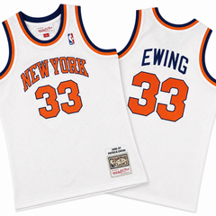Patrick Ewing 33 New York Knicks 1985-86 White Stitched Jersey