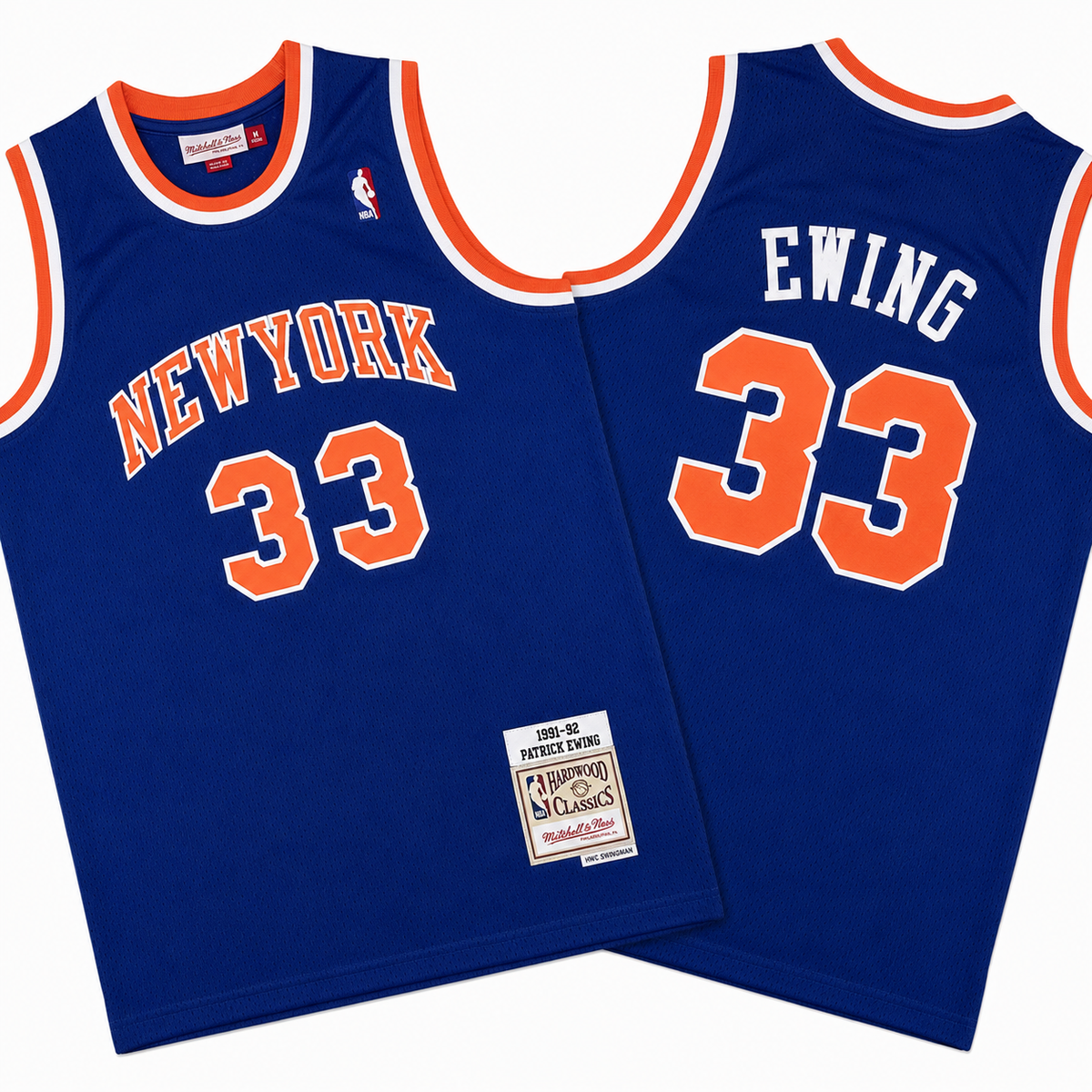 Patrick Ewing 33 New York Knicks Throwback Blue Stitched Jersey