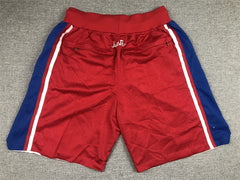 Philadelphia 76ers Hardwood Classics Red Shorts