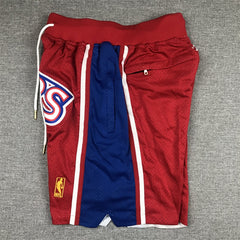 Philadelphia 76ers Hardwood Classics Red Shorts