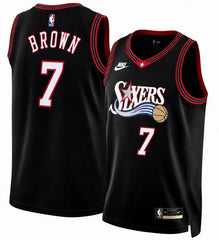 Jaylen Brown 76ers Black 2026 Classic Edition Stitched Jersey