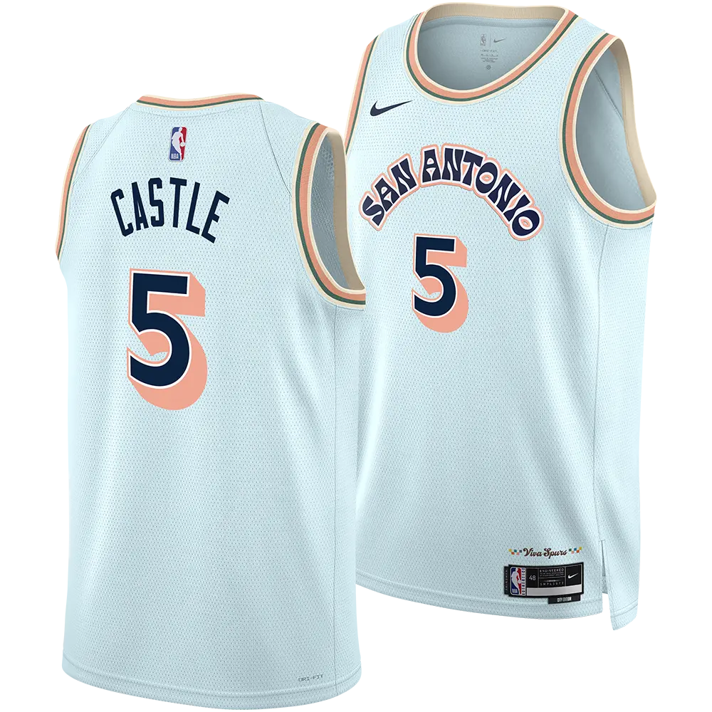 Stephon Castle San Antonio Spurs 2024-2025 City Jersey - Stitched Edition