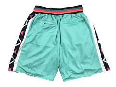 San Antonio Spurs Teal Shorts