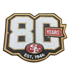 San Francisco 49ers 80th Years Anniversary Embroidered Iron On Patch Jersey