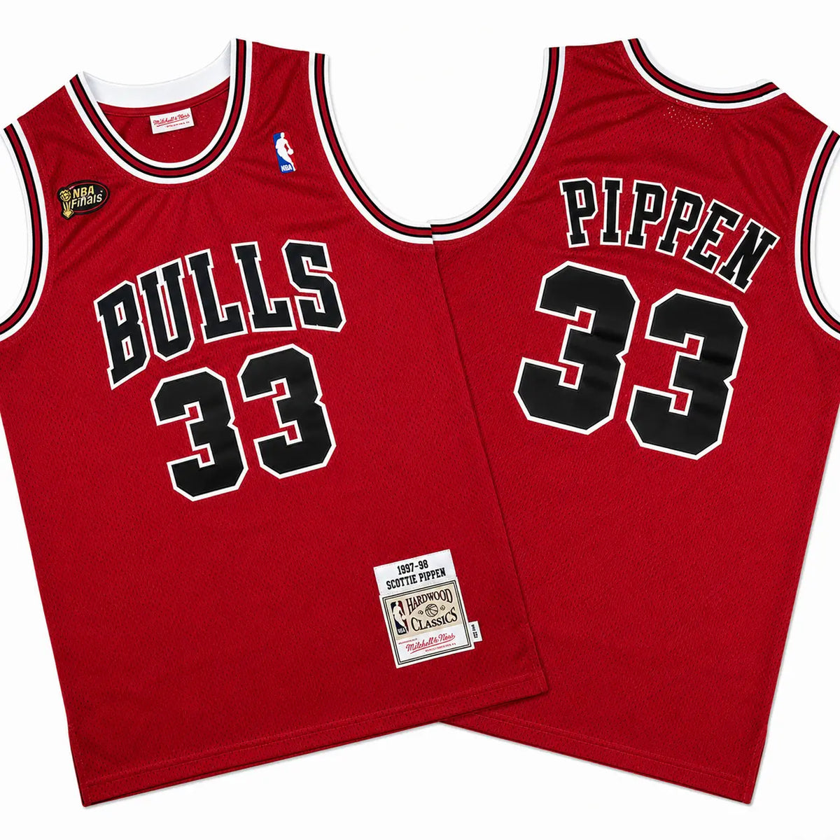 Scottie Pippen 33 Chicago Bulls Red Final Stitched Jersey
