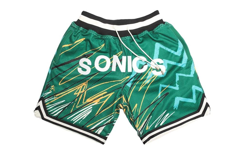Seattle Supersonics Sublimated Green Shorts