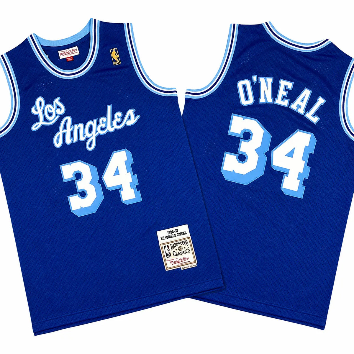 Shaquille O’Neal 34 Lakers 96-97 Blue Stitched Jersey
