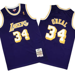 Shaquille O’Neal 34 Lakers 1996-97 Purple Stitched Jersey