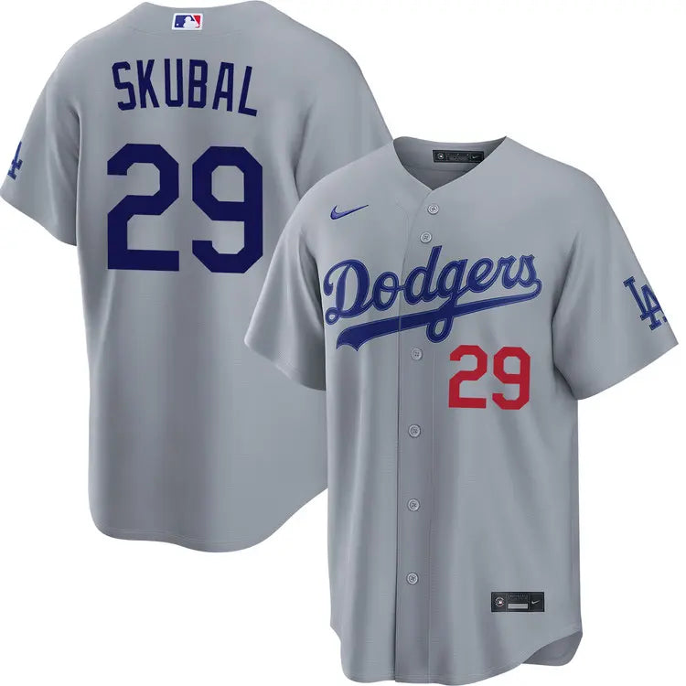 Tarik Skubal #29 LA Dodgers 2026 Gray Road Stitched Jersey
