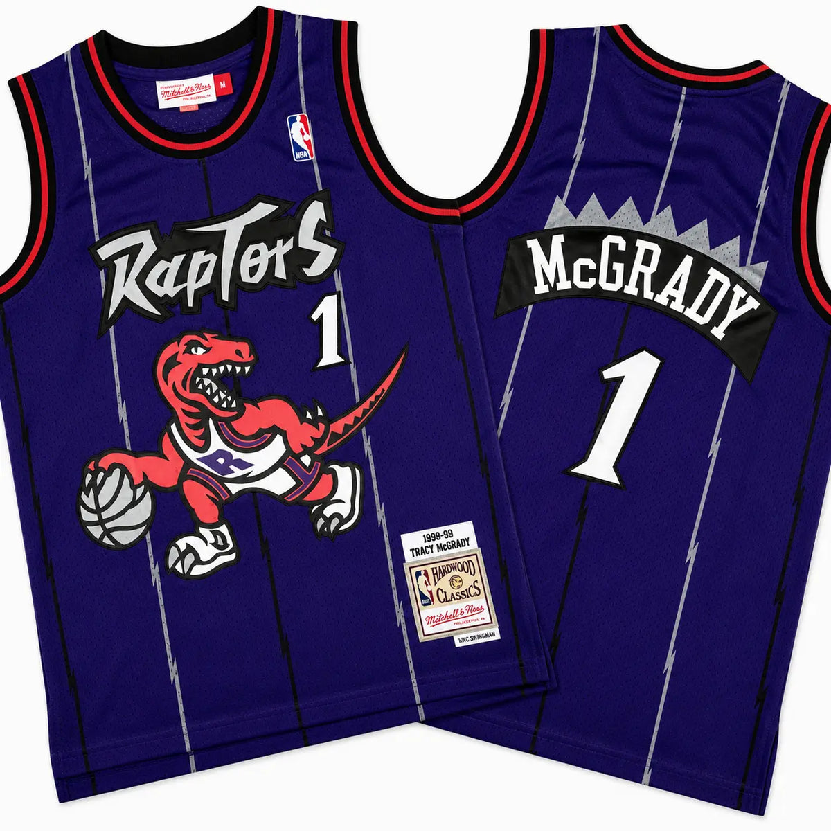 Tracy McGrady 1 Raptors 1998-99 Purple Stitched Jersey