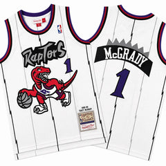 Tracy McGrady 1 Raptors 1998-99 White Stitched Jersey