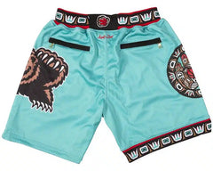 Vancouver Grizzlies Teal Shorts - Retro 90s Basketball Shorts Vintage Classic