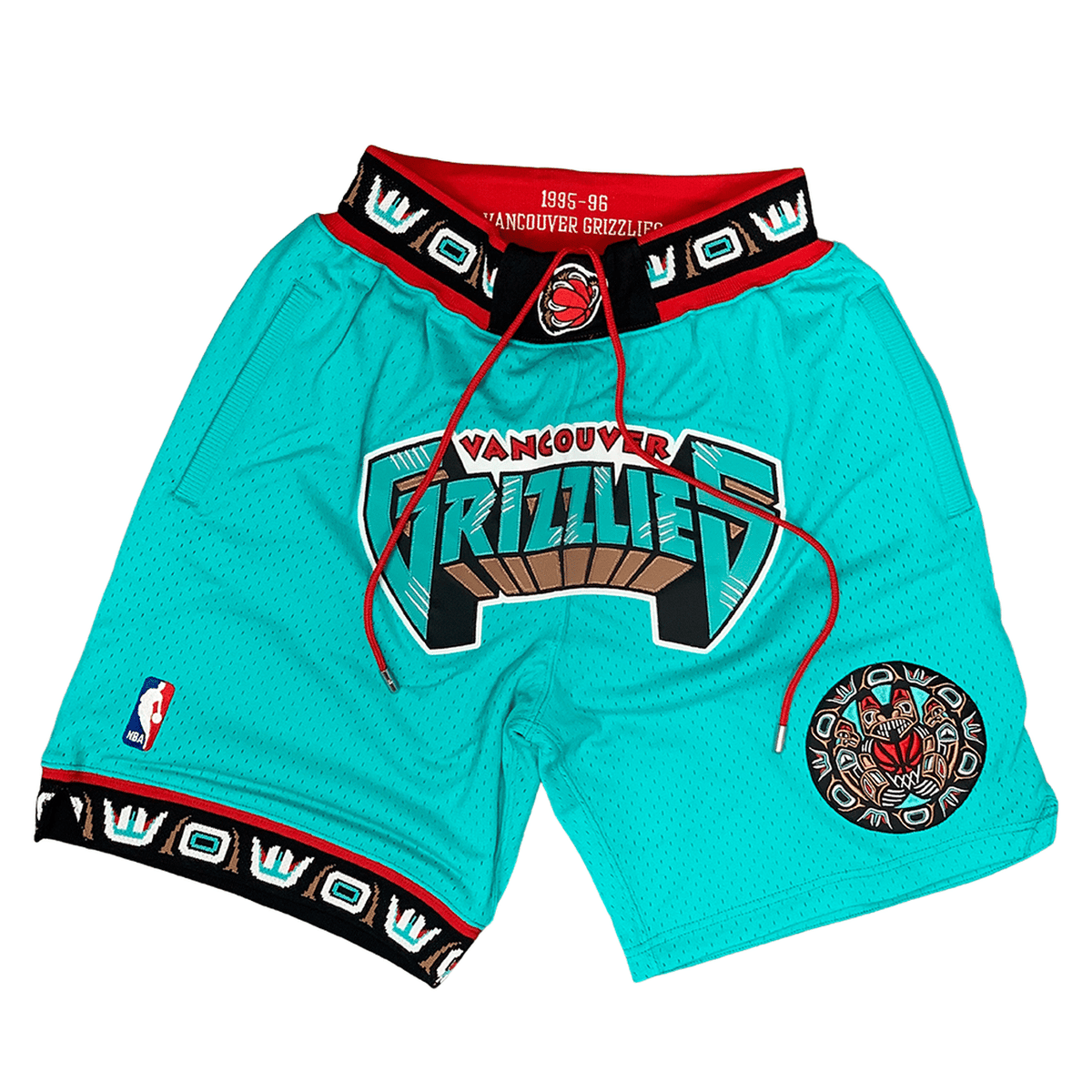 Vancouver Grizzlies 1995-96 Just Don 90s Shorts Teal