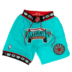 Vancouver Grizzlies 1995-96 Just Don 90s Shorts Teal