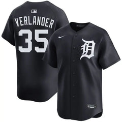Verlander Tigers Alternate Black Limited Jersey Stitched