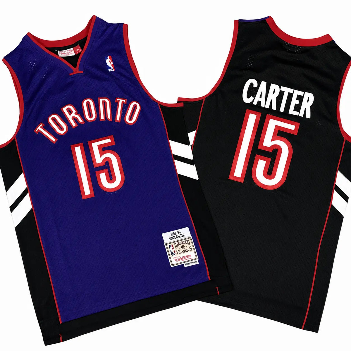 Vince Carter 15 Toronto Raptors Black Purple Retro Stitched Jersey