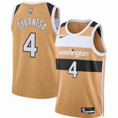 Washington Wizards #4 AJ Dybantsa Gold 2025-26 City Edition Stitched Jersey