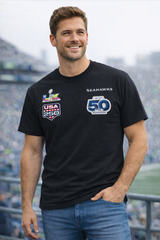 Seahawks Super Bowl LX USA 250 Seattle Football Champions Sweatshirt Tee – Seattle Seahawk Fan Crewneck