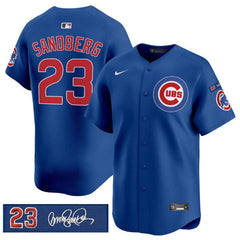 Chicago Cubs #23 Ryne Sandberg Royal 'Ryne Sandberg Tribute' Limited Stitched Jersey