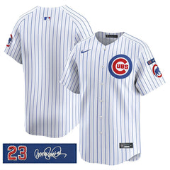 Chicago Cubs Blank White 'Ryne Sandberg Tribute' Limited Stitched Jersey