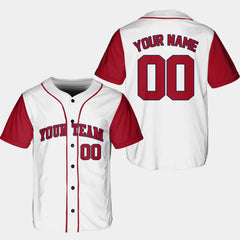 Personalized Team Name And Number Baseball Jersey, Custom Baseball Jersey Shirt