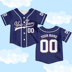 Personalized Kid Baseball Jersey, Custom Name Number Youth Baseball Shirt, Baseball Jersey For Baseball Fans Lovers