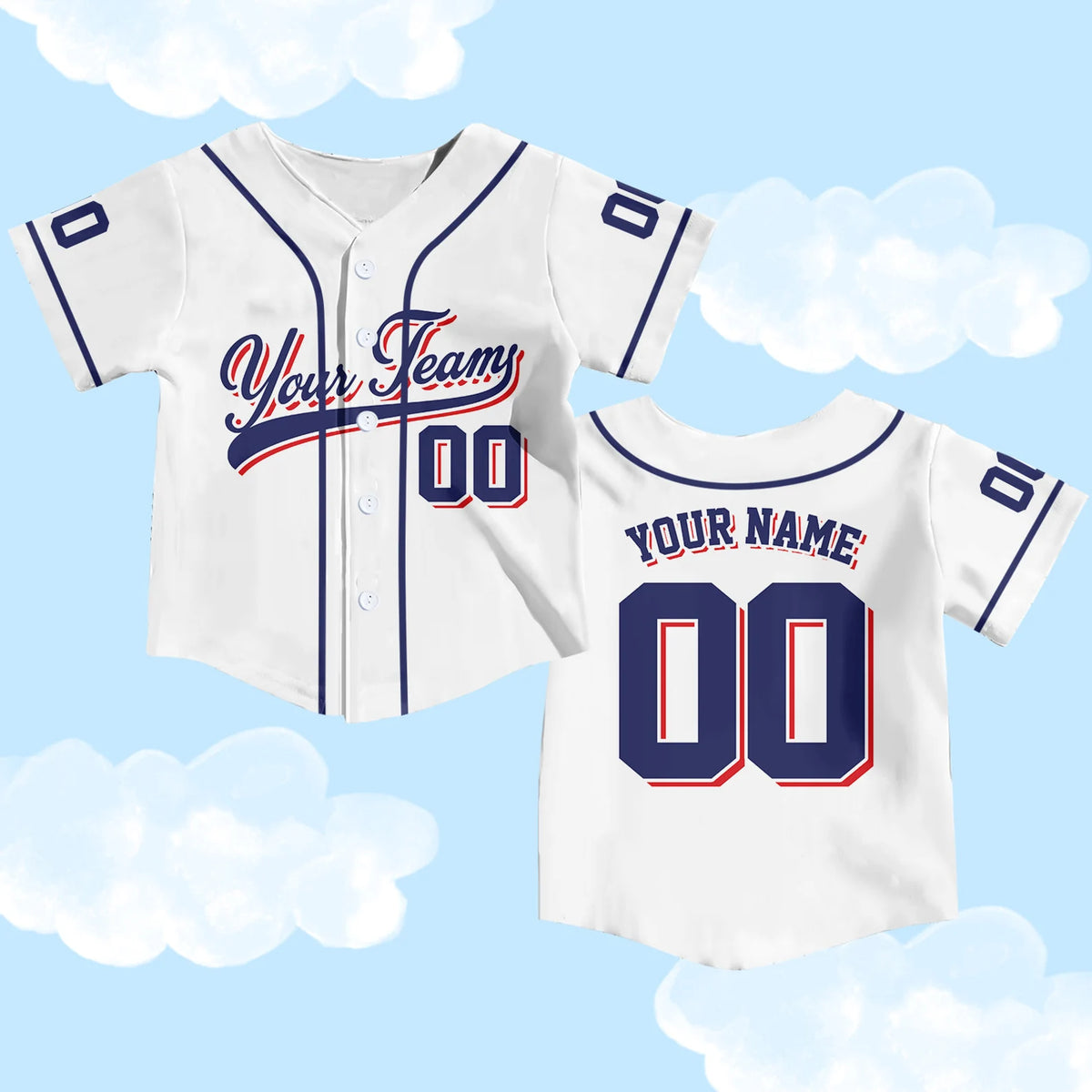 Personalized Kid Baseball Jersey, Custom Name Number Youth Baseball Shirt, Baseball Jersey For Baseball Fans Lovers